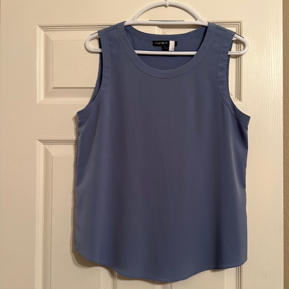 Periwinkle blue top. Worn twice. Medium